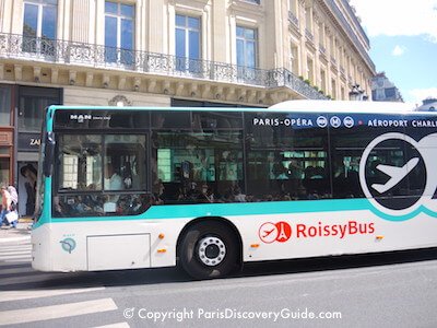 Roissy bus near Opera