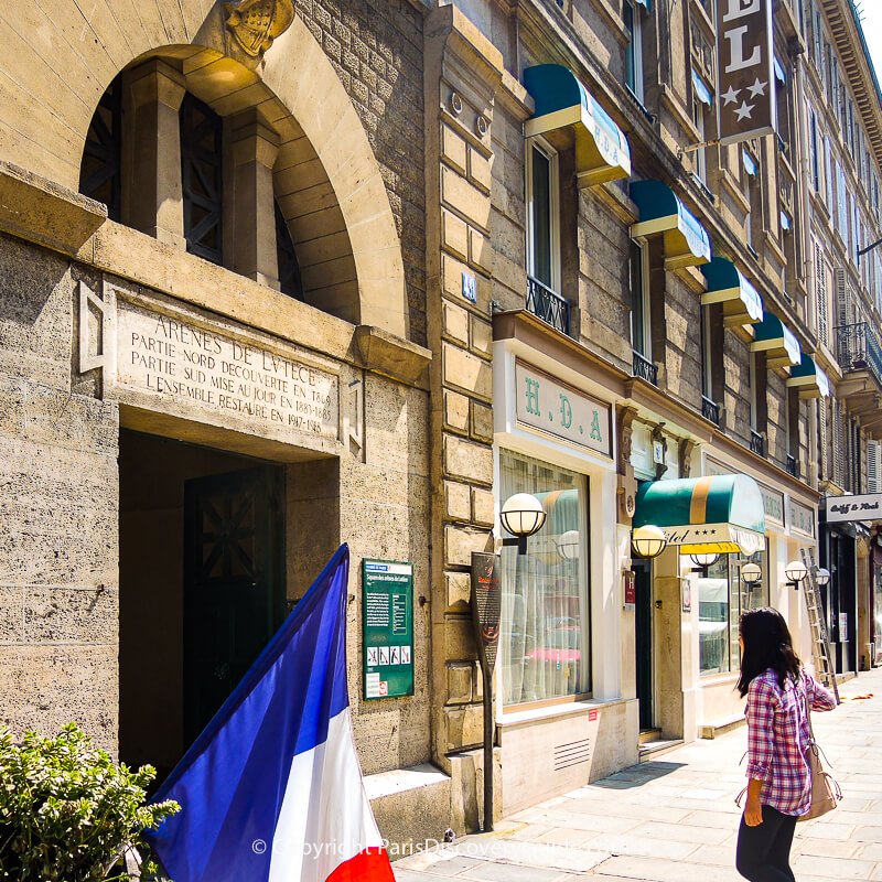 Rue Monge entrance to Arènes de Lutèce