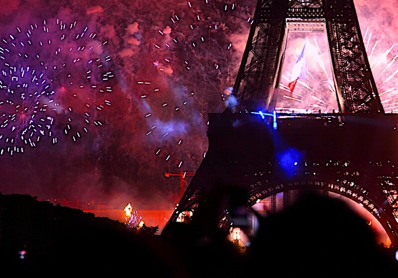 View of Paris Bastille Day fireworks from École Militaire - Photo credit: Flickr/Joe deSousa