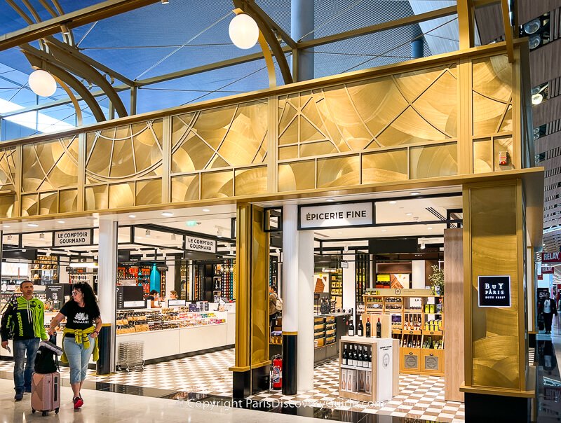 Duty-free shops at Charles de Gaulle Airport