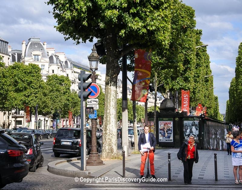 Champs Elysees, near Hotel Elysee Etoile Champs Elysees, near Hotel Elysee Etoile