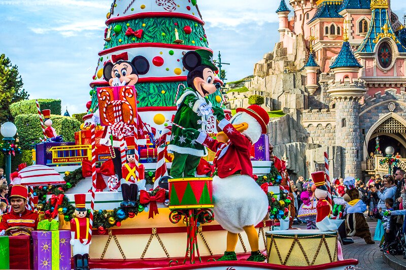 Christmas at Disneyland Paris during December
