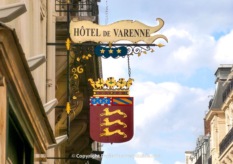 Paris hotel sign - 7th arrondissement  