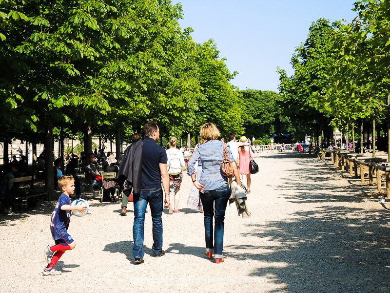 Walking through Luxembourg Garden on a beautiful June day