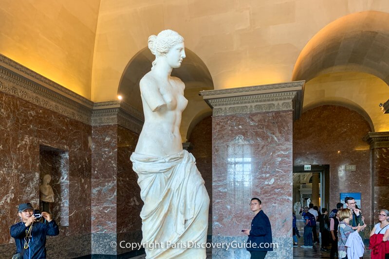 Psyche Revived by Cupid's Kiss in the Louvre's Greek Antiquities Galleries