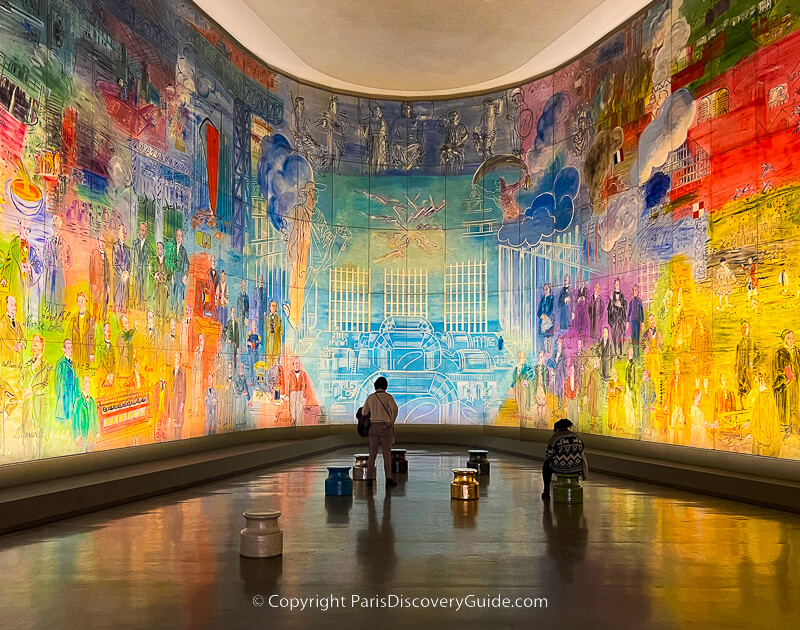 Dufy's History of Electricity mural at the City of Paris Modern Art Museum