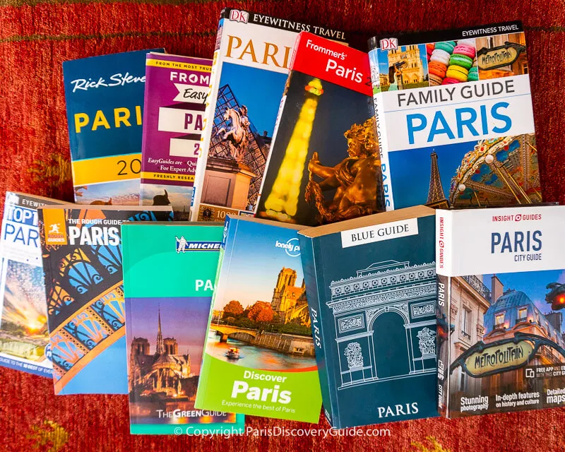 Essential Paris guidebooks for comprehensive city and travel information