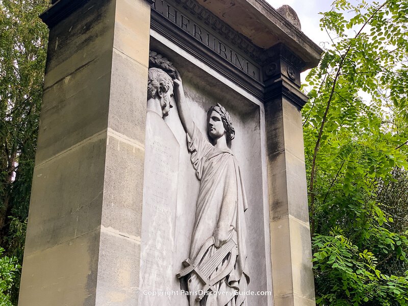 Cherubini's tomb at Pere Lachaise Cemetery  