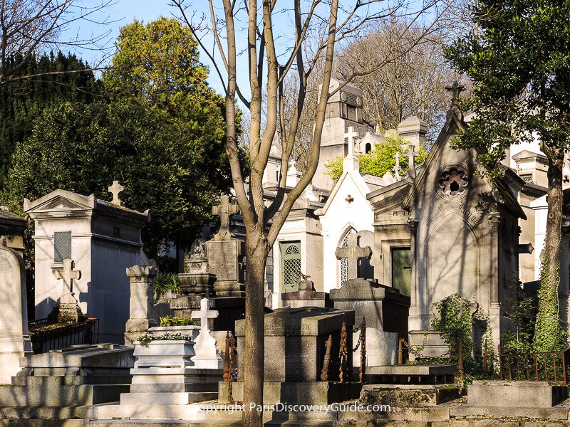 Not all of these Pere Lachaise tombs are as old as they look
