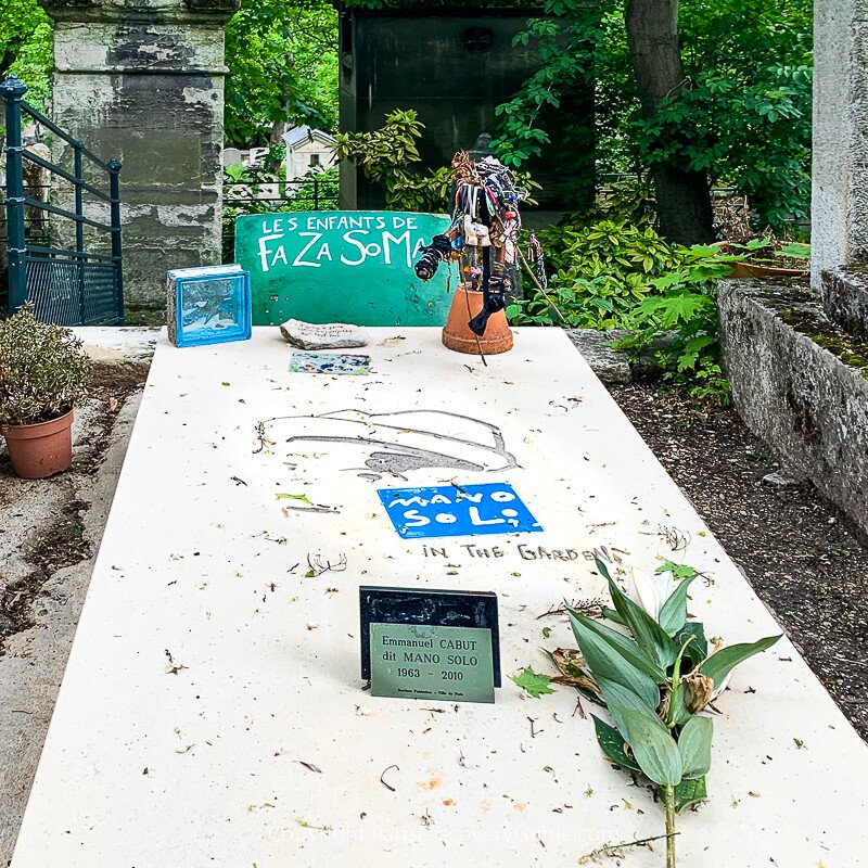 Tomb of Mano Solo in Pere Lachaise Cemetery in Paris