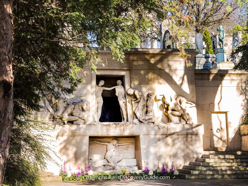 Monument aux Morts at Pere Lachaise Cemetery in Paris