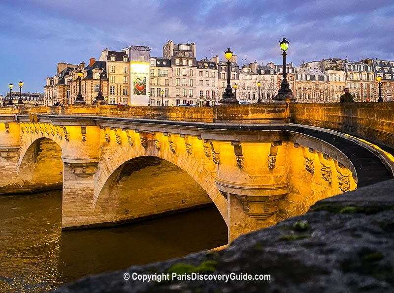 Pont Neuf bridge with Ile de la Cité in the background