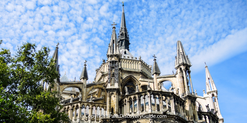 Reims Cathedral, a destination included on the Champagne Region Small Group Day Trip from Paris