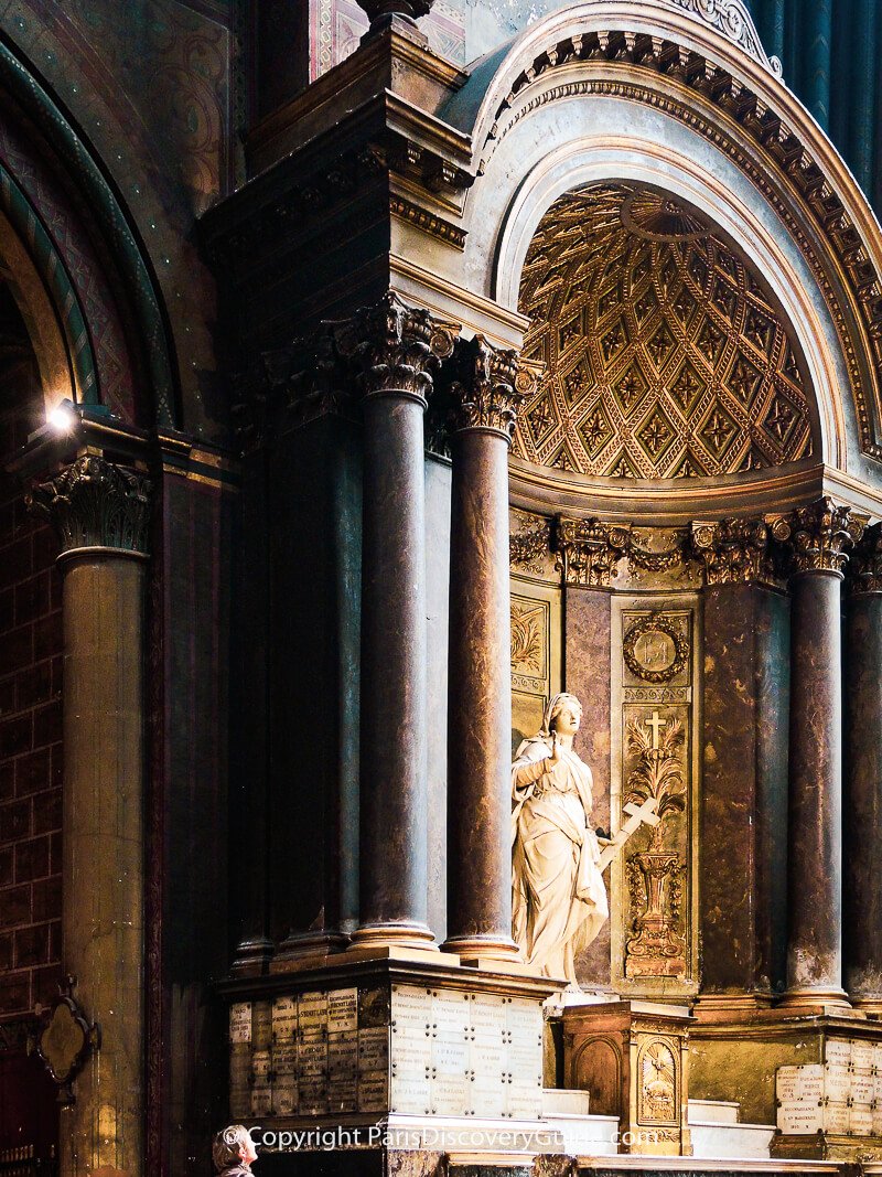 Sculpture by Francois Girardon at Chapelle Sainte-Marguerite in Eglise Saint-Germain-des-Prés