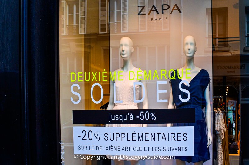 Paris sales: Second markdown at Zapa, with up to 50% savings, plus another 20% off of additional items