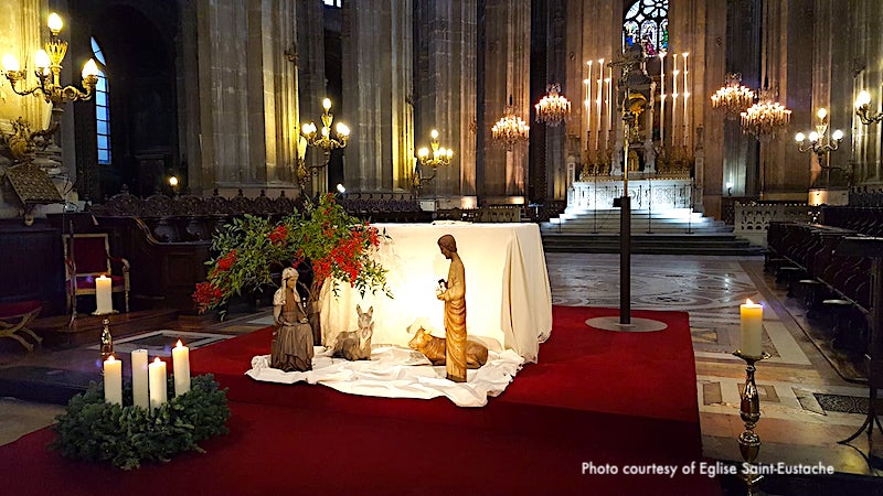 Nativity scene in Saint Eustasche Church Nativity scene in Saint Eustasche Church