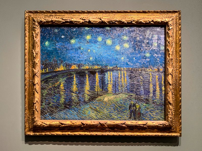 Starry Night Over the Rhône, painted by Vincent van Gogh in 1888 Starry Night Over the Rhône, painted by Vincent van Gogh in 1888