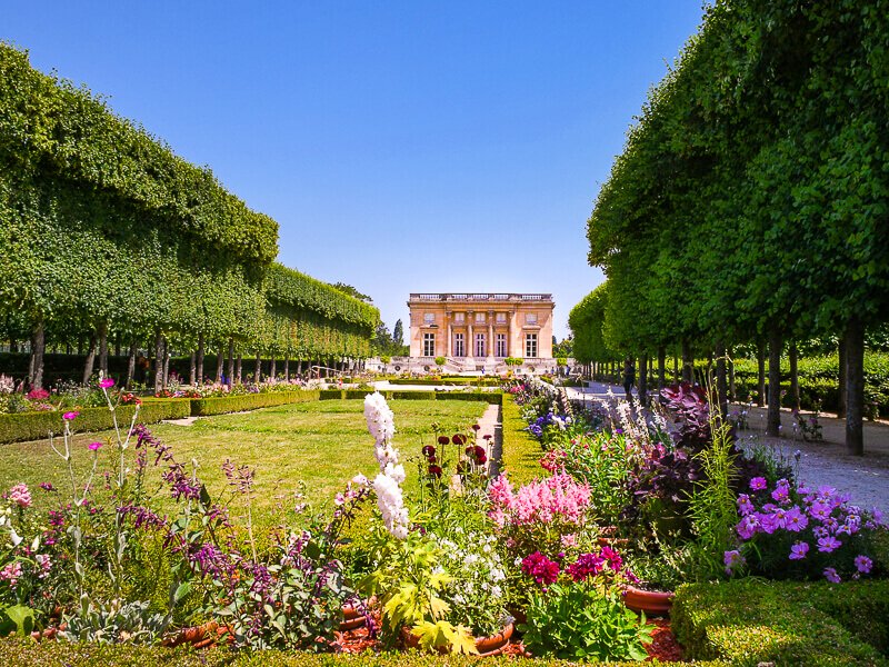 Flower gardens in front of Marie Antoinette's Petit Trianon - Photo credit: Herbert Frank