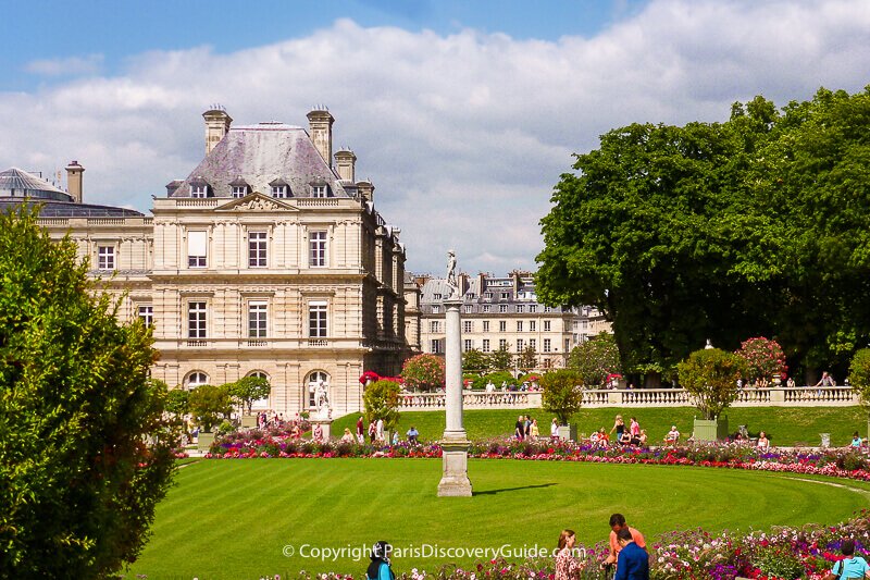 Luxembourg Garden in the summer