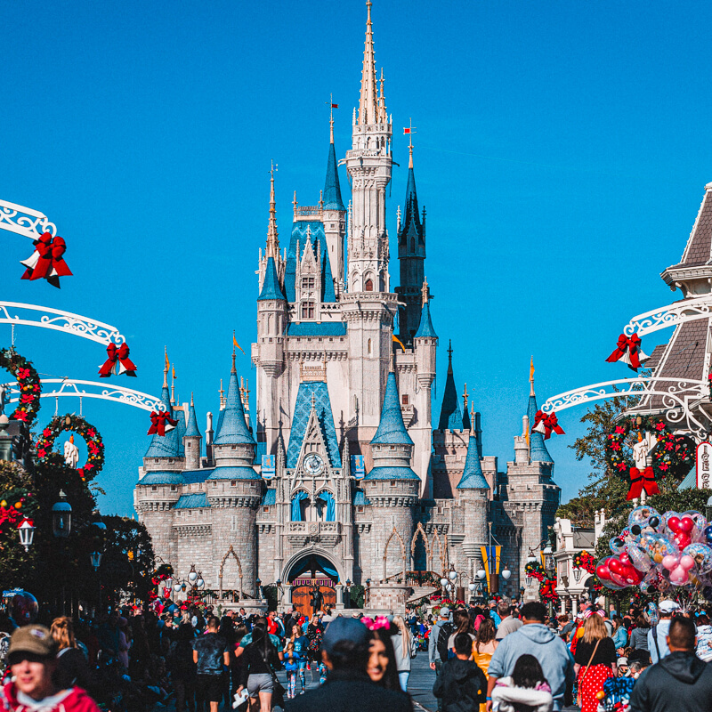 Christmas at Disneyland Paris during December