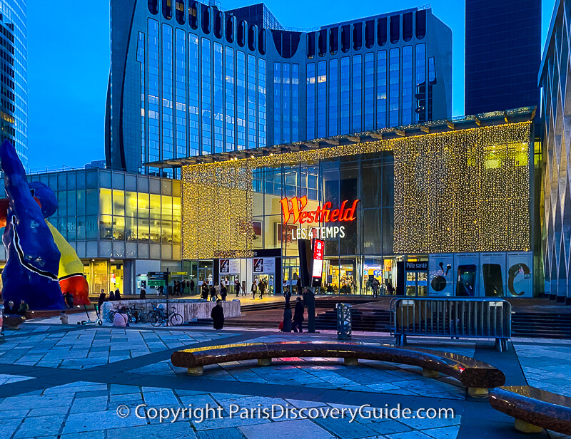 Westfield Les 4 Temps shopping mall in La Defense