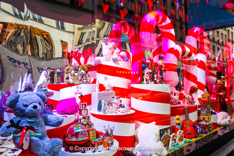 Christmas lights along Champs Elysees in Paris