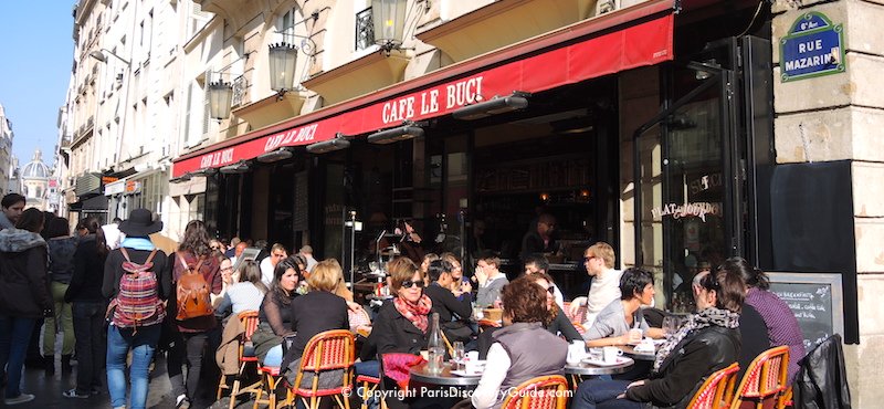 Parisian cafee in the 6th Arrondissement on rue de Buci Parisian cafe in the 6th Arrondissement on rue de Buci