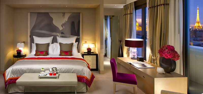 Mandarin Oriental Paris guestroom and view Mandarin Oriental Paris guestroom and view