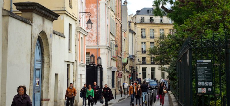 Upper Marais in Paris's 3rd Arrondissement - Rue du Parc Royal Upper Marais in Paris's 3rd Arrondissement - Rue du Parc Royal