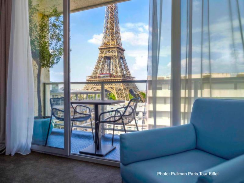 View from a suite in the Pullman Paris Eiffel Tower 