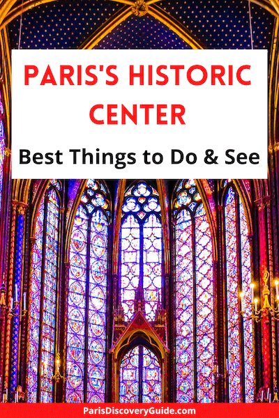 Stained glass windows in Sainte Chapel in Paris's 1st district

